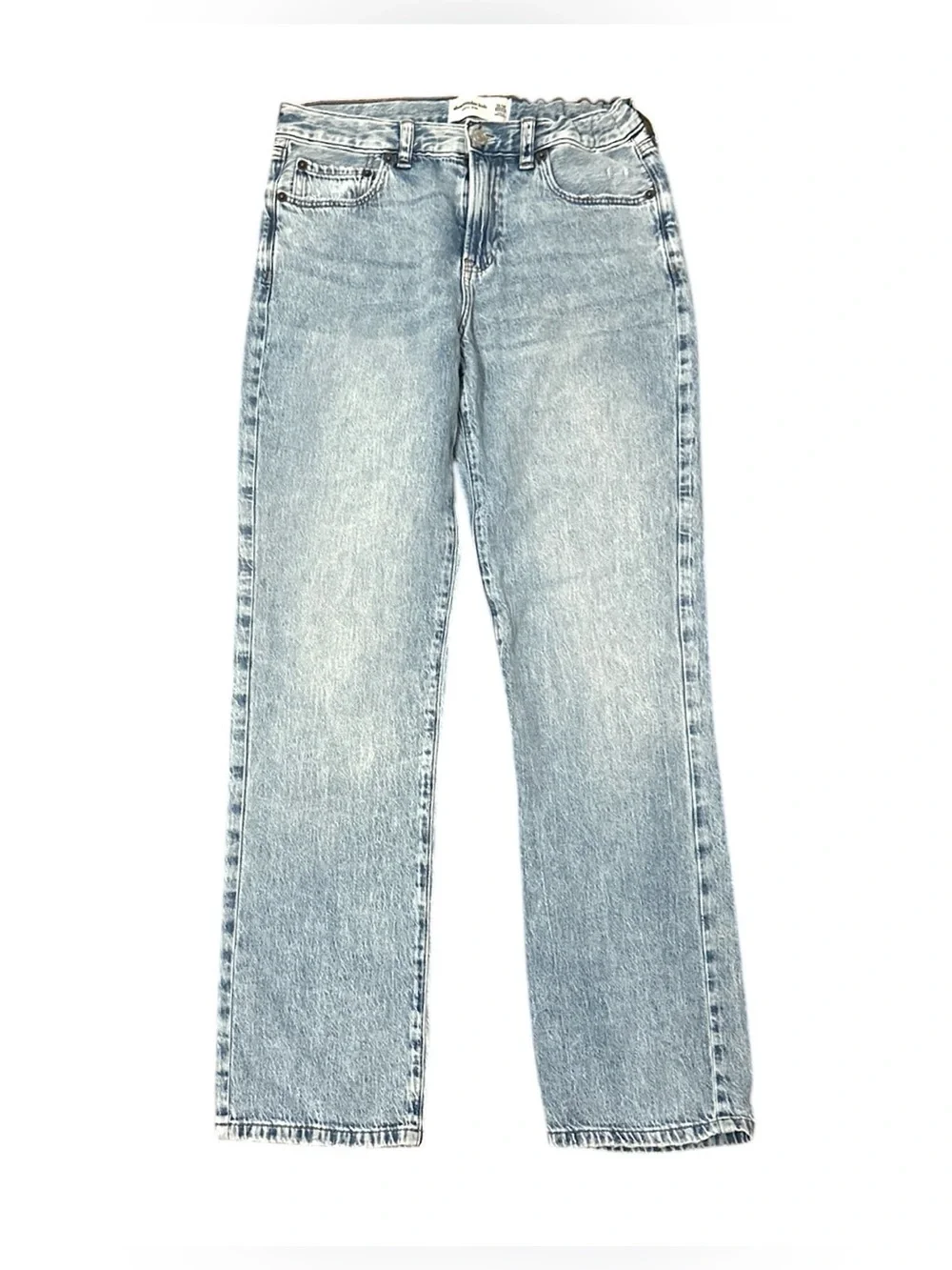 Abercrombie Kids Boys Loose Jeans Size 13/14 Regular Light Wash Adjustable
